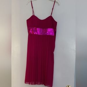 Burgundy cocktail dress, Size 0, Democracy
